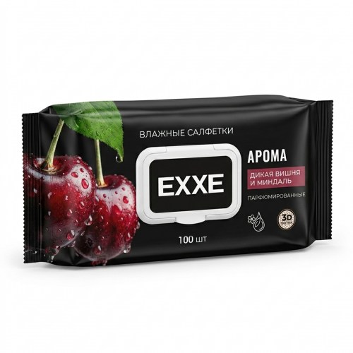 EXXE влажные салфетки АРОМА Вишня 100 шт_2
